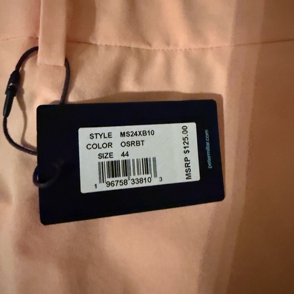 Peter Millar Crown Crafted Surge Golf Shorts Orange Men's Size 44 NWT MS24XB10 - Picture 4 of 5